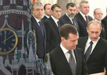 кремль чиновники правительство Владимир Путин и Дмитрий Медведев