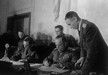 Подписание Акта о капитуляции Германии. Фотокопия Подписание Акта о капитуляции Германии. Фотокопия