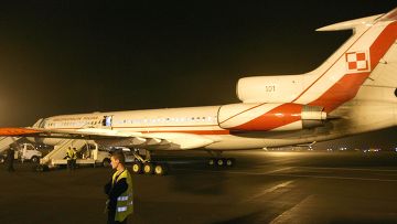 Самолет президента польши Леха Качиньского