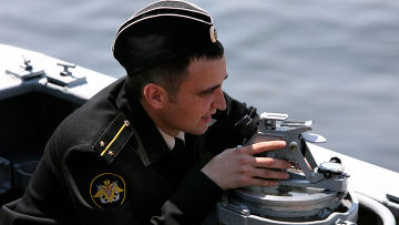 Контрольный выход в море гвардейского ракетного крейсера "Варяг" Тихоокеанского флота для подтверждения боевой готовности Контрольный выход в море гвардейского ракетного крейсера "Варяг"