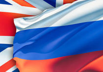 Флаги Великобритании и России Флаги Великобритании и России