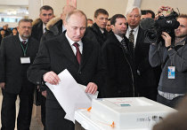 Голосование кандидата в президенты РФ Владимира Путина Голосование кандидата в президенты РФ Владимира Путина