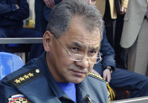 Сергей Шойгу во время межведомственных комплексных показательных учений Сергей Шойгу