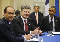 Барак Обама, Петр Порошенко и Франсуа Олланд на саммите НАТО в Уэльсе Барак Обама, Петр Порошенко и Франсуа Олланд на саммите НАТО в Уэльсе