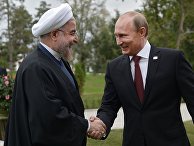 Владимир Путин и президент Ирана Хасан Рухани на IV Каспийском саммите в Астрахани Владимир Путин и президент Ирана Хасан Рухани на IV Каспийском саммите в Астрахани