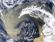 Облака пыли над Канарскими островами Облака пыли над Канарскими островами