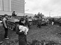 Десантники охраняют Дом печати в Вильнюсе Десантники охраняют Дом печати в Вильнюсе