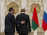 Президент Франции Франсуа Олланд и президент России Владимир Путин Президент Франции Франсуа Олланд и президент России Владимир Путин