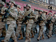 Солдаты США на улице Риги Солдаты США на улице Риги