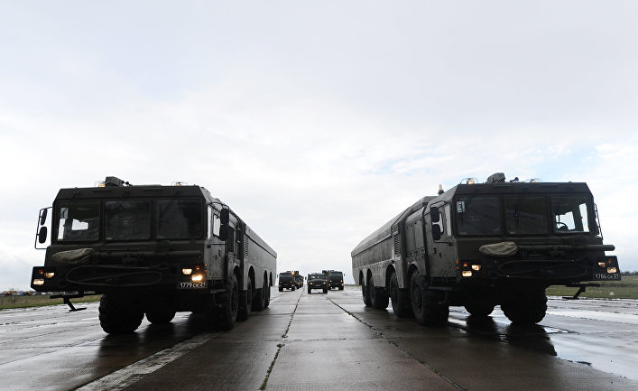 Береговой ракетный комплекс «Бастион» во время репетиции парада в Ростовской области