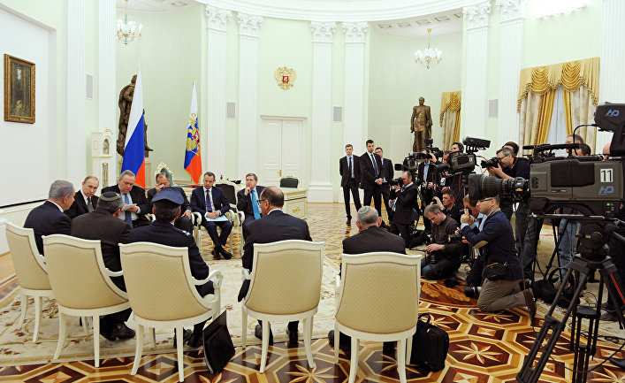 Встреча президента РФ Владимира Путина с премьер-министром Израиля Беньямином Нетаньяху