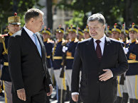Президент Украины Петр Порошенко и президент Румынии Клаус Йоханнис Президент Украины Петр Порошенко и президент Румынии Клаус Йоханнис