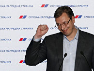 Премьер-министр Сербии и лидер Сербской прогрессивной партии Александар Вучич Премьер-министр Сербии и лидер Сербской прогрессивной партии Александар Вучич
