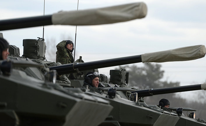 Боевая машина десанта БМД-4М на полигоне в Алабино