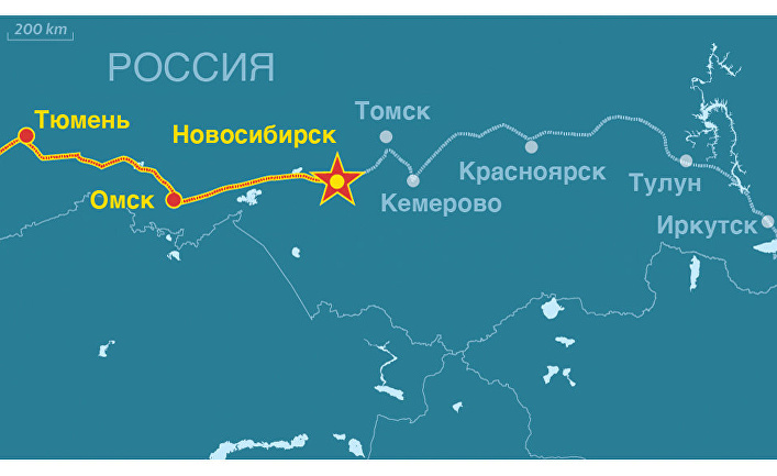 Новосибирск красноярск расстояние