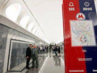 Открытие станций метро "Достоевская" и "Марьина Роща" в Москве Вестибюль станции метро "Достоевская"