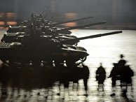 Танки Т-90А во время репетиции военного парада в Москве Танки Т-90А во время репетиции военного парада в Москве