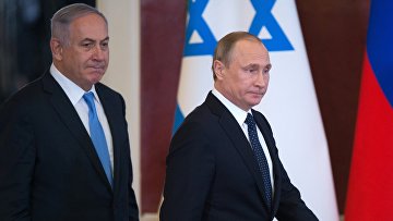 Встреча президента РФ Владимира Путина с премьер-министром Израиля Биньямином Нетаньяху