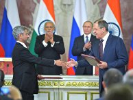 Встреча президента РФ В. Путина с премьер-министром Индии Н. Моди Встреча президента РФ В. Путина с премьер-министром Индии Н. Моди
