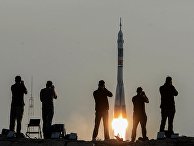 Пуск ракеты-носителя «Союз-ФГ» с транспортным пилотируемым кораблем «Союз МС» с космодрома Байконур Пуск ракеты-носителя «Союз-ФГ» с транспортным пилотируемым кораблем «Союз МС» с космодрома Байконур
