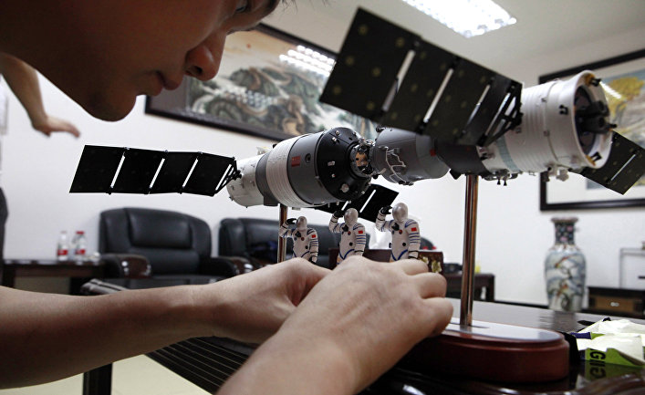 Модель китайской орбитальной станции Тяньгун-1