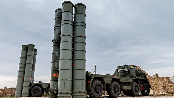 Зенитно-ракетный комплекс С-400 на российской авиабазе Хмеймим, Сирия