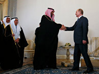 Президент России Владимир Путин и преемник Наследного принца, министр обороны Саудовской Аравии Мухаммед Бен Салман Президент России Владимир Путин и преемник Наследного принца, министр обороны Саудовской Аравии Мухаммед Бен Салман