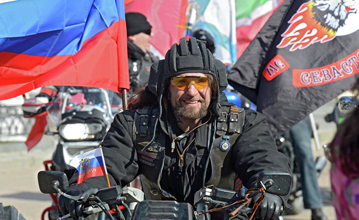 Президент Всероссийского мотоклуба "Ночные волки" Александр Залдостанов