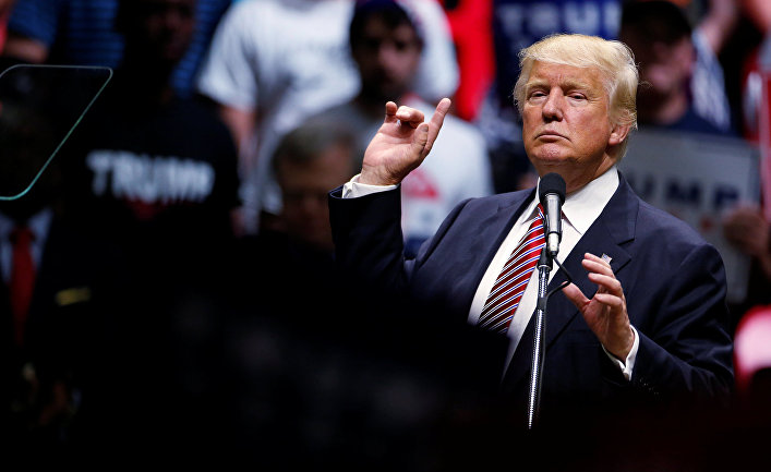 Кандидат в президенты от партии республиканцев Дональд Трамп