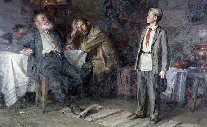 Репродукция картины «Павлик Морозов»