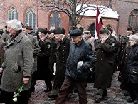Шествие ветеранов латышского легиона Waffen-SS и их сторонников в Риге Шествие ветеранов латышского легиона Waffen-SS и их сторонников в Риге
