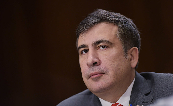 Бывший президент Грузии Михаил Саакашвили в Вашингтоне