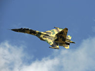 Реактивный истребитель Су-35 Реактивный истребитель Су-35