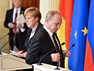 Президент России Владимир Путин и канцлер Германии Ангела Меркель Президент России Владимир Путин и канцлер Германии Ангела Меркель
