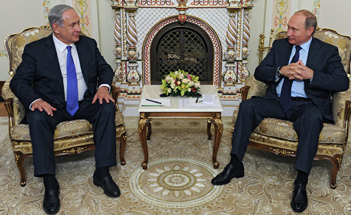 Встреча президента РФ В.Путина с премьер-министром Израиля Б.Нетаньяху