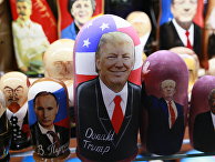 Матрешки с портретом Дональда Трампа продаются в Москве Матрешки с портретом Дональда Трампа продаются в Москве