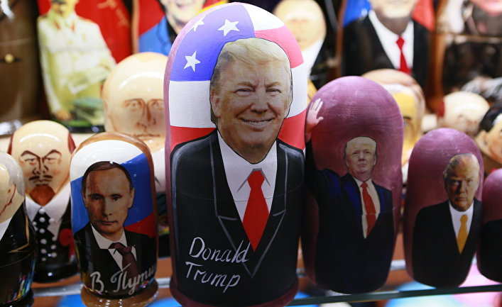 Матрешки с портретом Дональда Трампа продаются в Москве