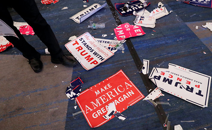 Последствия ночного митинга в поддержку Дональда Трампа