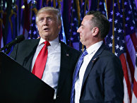 Избранный президент Дональд Трамп и руководитель национального комитета Республиканской партии Райнс Прибус Избранный президент Дональд Трамп и руководитель национального комитета Республиканской партии Райнс Прибус