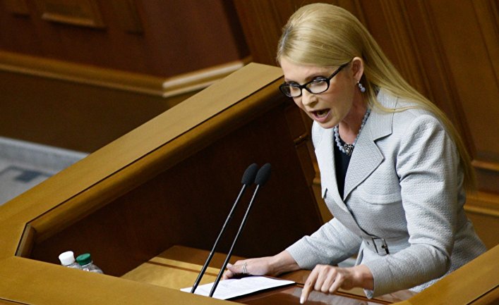 Лидер всеукраинского объединения «Батькивщина» Юлия Тимошенко