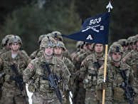 Солдаты армии США примают участие в военных учения НАТО «Железный меч 2016» Солдаты армии США примают участие в военных учения НАТО «Железный меч 2016»