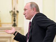 Президент РФ Владимир Путин во время интервью в Кремле телекомпании "Ниппон" и газете "Иомиури". 7 декабря 2016