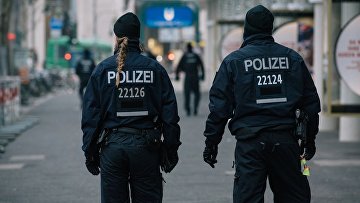 Сотрудники полиции в Берлине