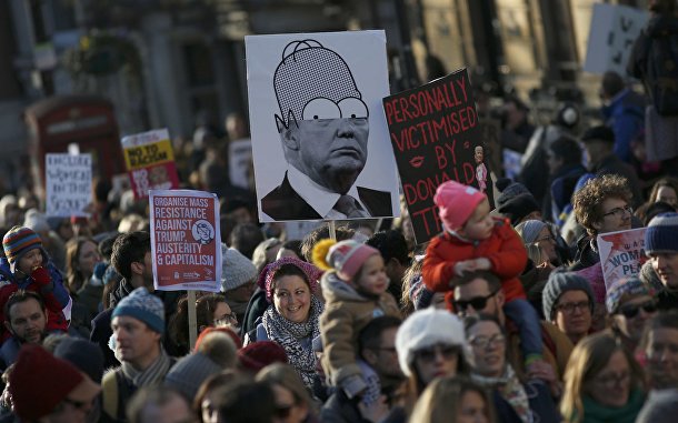 Акция протеста в Лондоне Акция протеста в Лондоне