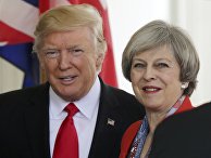 Президент США Дональд Трамп и премьер-министр Великобритании Тереза Мэй Президент США Дональд Трамп и премьер-министр Великобритании Тереза Мэй