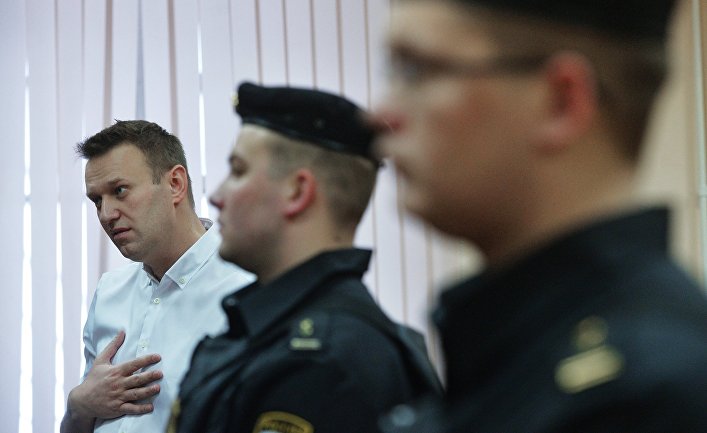 Алексей Навальный в Ленинском районном суде Кирова