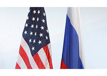 Флаги России и США Флаги России и США