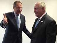 Министр иностранных дел РФ Сергей Лавров и государственный секретарь США Рекс Тиллерсон на встрече глав МИД G20 в Бонне. 16 февраля 2017 Министр иностранных дел РФ Сергей Лавров и государственный секретарь США Рекс Тиллерсон на встрече глав МИД G20 в Бонне. 16 февраля 2017