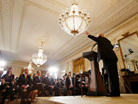 Президент США Дональд Трамп во время пресс-конференции. 16 февраля 2017