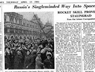 статья газеты The Times от 13 апреля 1961 года